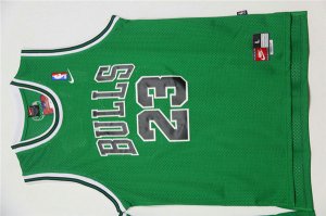 Maillot De Basket Chicago Bulls Michael Jordan 23 Engrener Vert